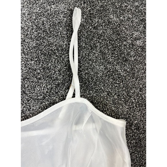 Trina Turk Womens 8‎ Camisole Spaghetti Strap Cami Pullover Lightweight White - Picture 3 of 8